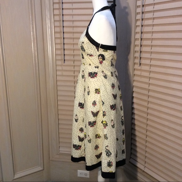 Flash Tattoo Rockabilly Pin Up Dress - Picture 4 of 7